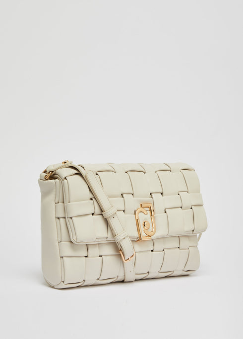 Borsa Donna a tracolla intrecciata ecosostenibile Gesso LIU.JO- Francavilla Moda